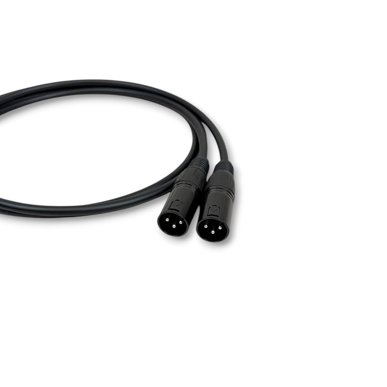 CANARE L-4E6S BLACK XLR マイクケーブル 1m 2本セット - メルカリ