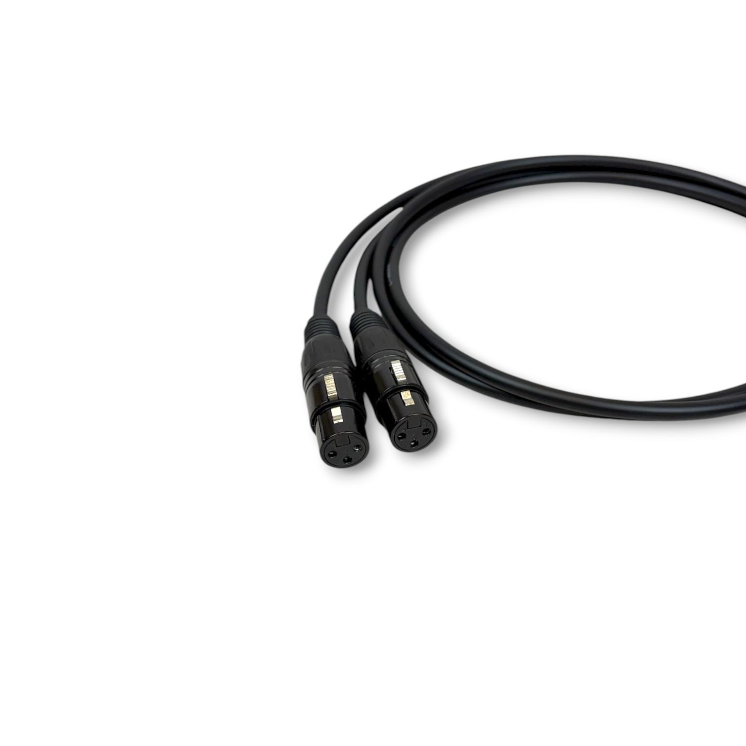 CANARE L-4E6S BLACK XLR マイクケーブル 1m 2本セット - メルカリ