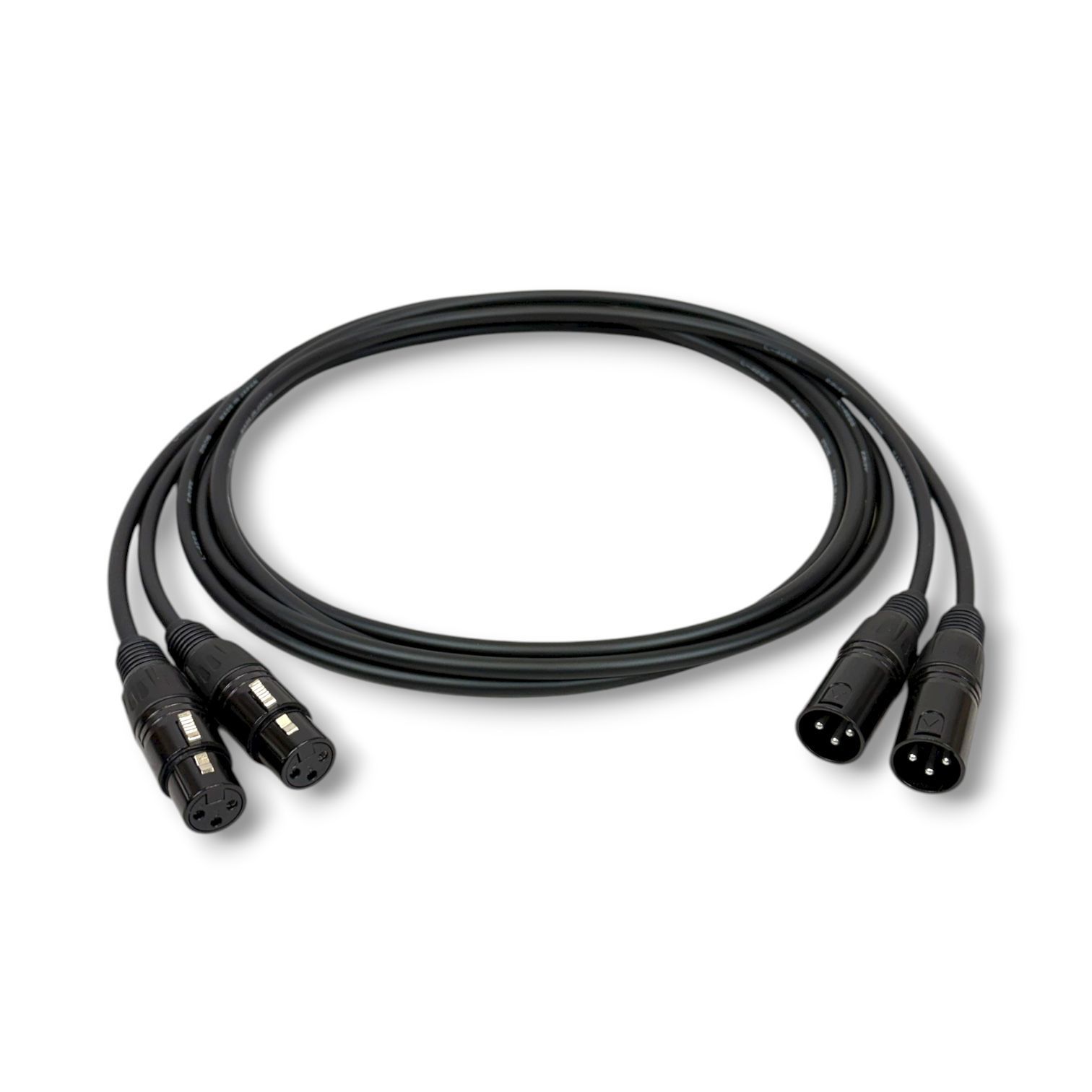 CANARE L-4E6S BLACK XLR マイクケーブル 2m 2本セット - メルカリ