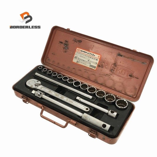 ☆中古品☆TONE トネ ソケットレンチセット 713M 差込角12.7mm(1/2