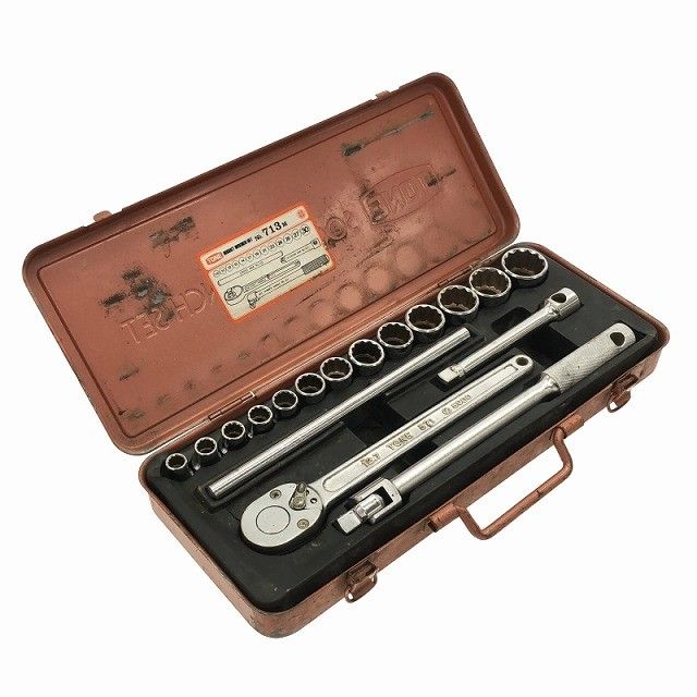 ☆中古品☆TONE トネ ソケットレンチセット 713M 差込角12.7mm(1/2