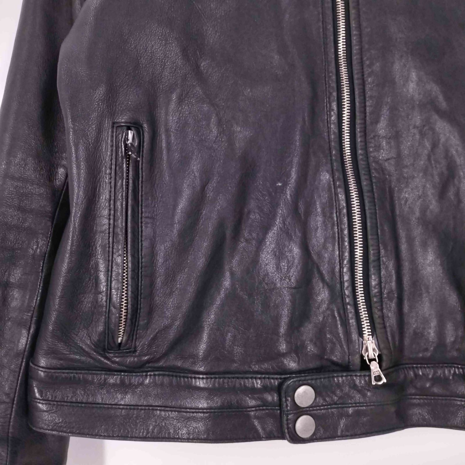 ブルーワーク BLUE WORK ラムレザー シングルライダース メンズ JPN：L