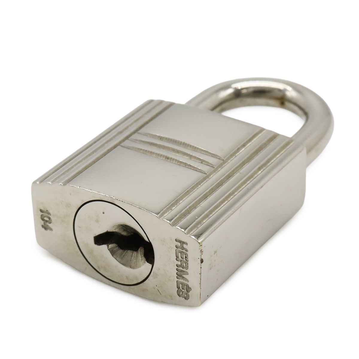 HERMES エルメス カデナ パドロック 南京錠 No.104 鍵 カギ キー付き