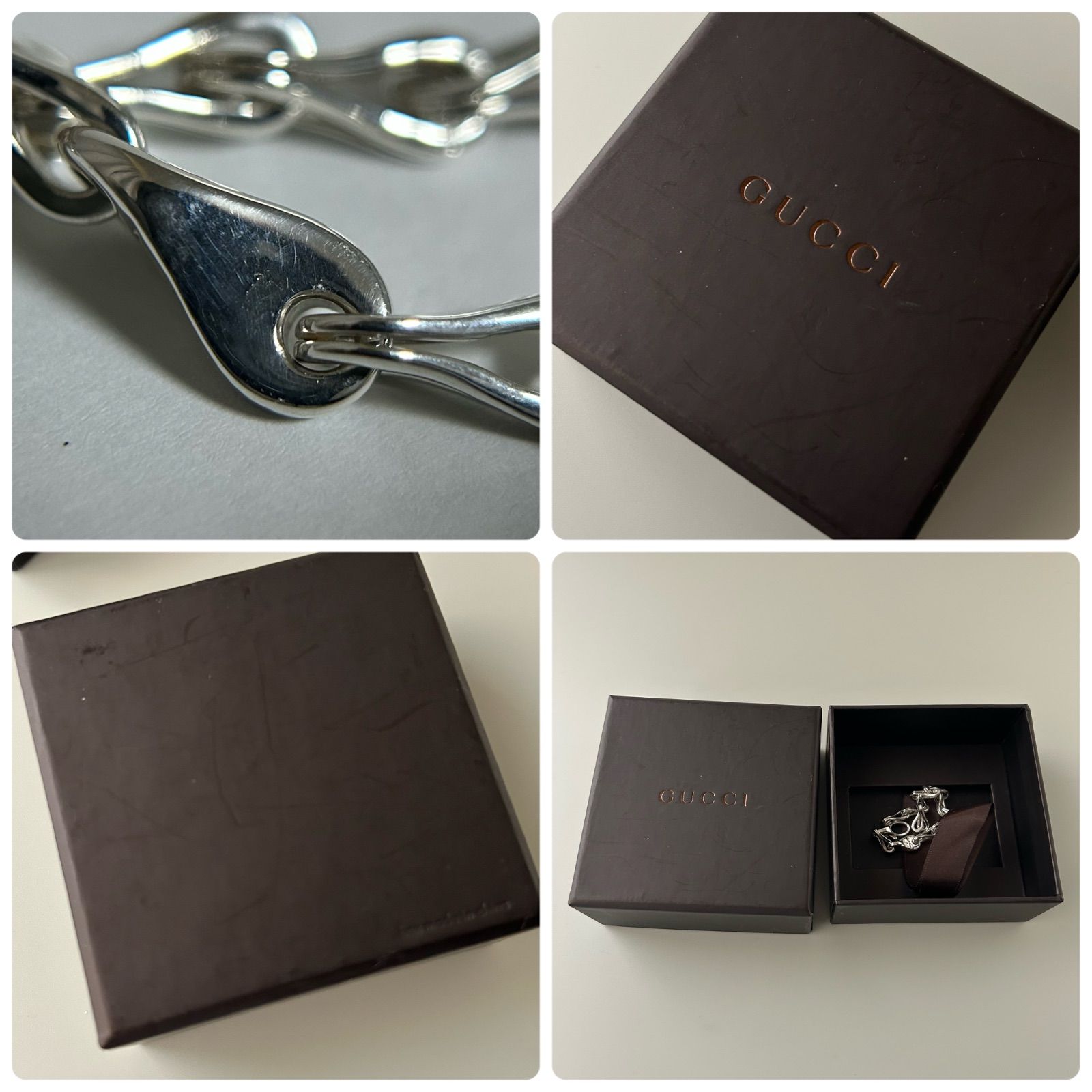 GUCCI グッチ トムフォード期 シルバー 925 プレート ブレスレット 2555648975.jpg?1744589651