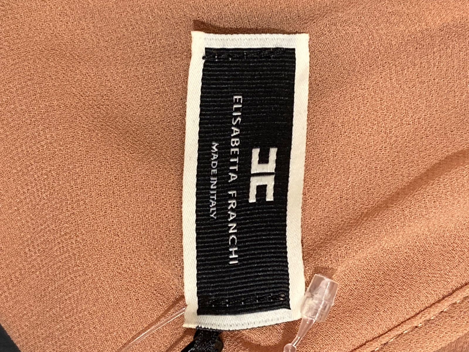  エリザベッタ ELISABETTA FRANCHI ワンピース ベージュ レディース イタリア製 ノースリーブ ミニワンピース