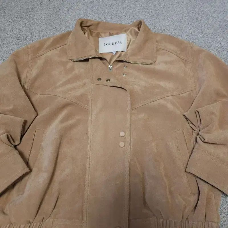 ルーブル スウェード ジャケット ベージュ