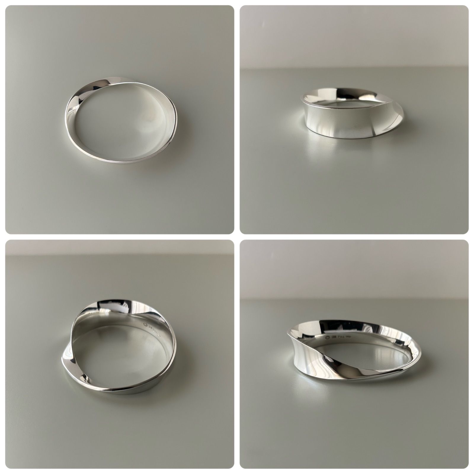   206 メビウス　トールン　シルバーバングル　S GEORG JENSEN 206 メビウストールンシルバーバングルS