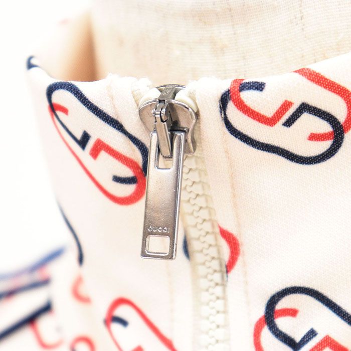 GUCCI GGロゴ ジャケット Mサイズ Gucci Men's' Interlocking G Graffiti Hooded Sweatshirt in Black