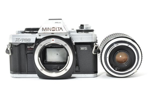 ☆希少シルバー / ジャンク☆ Minolta X-700 ボディ / MC Rokkor-SI