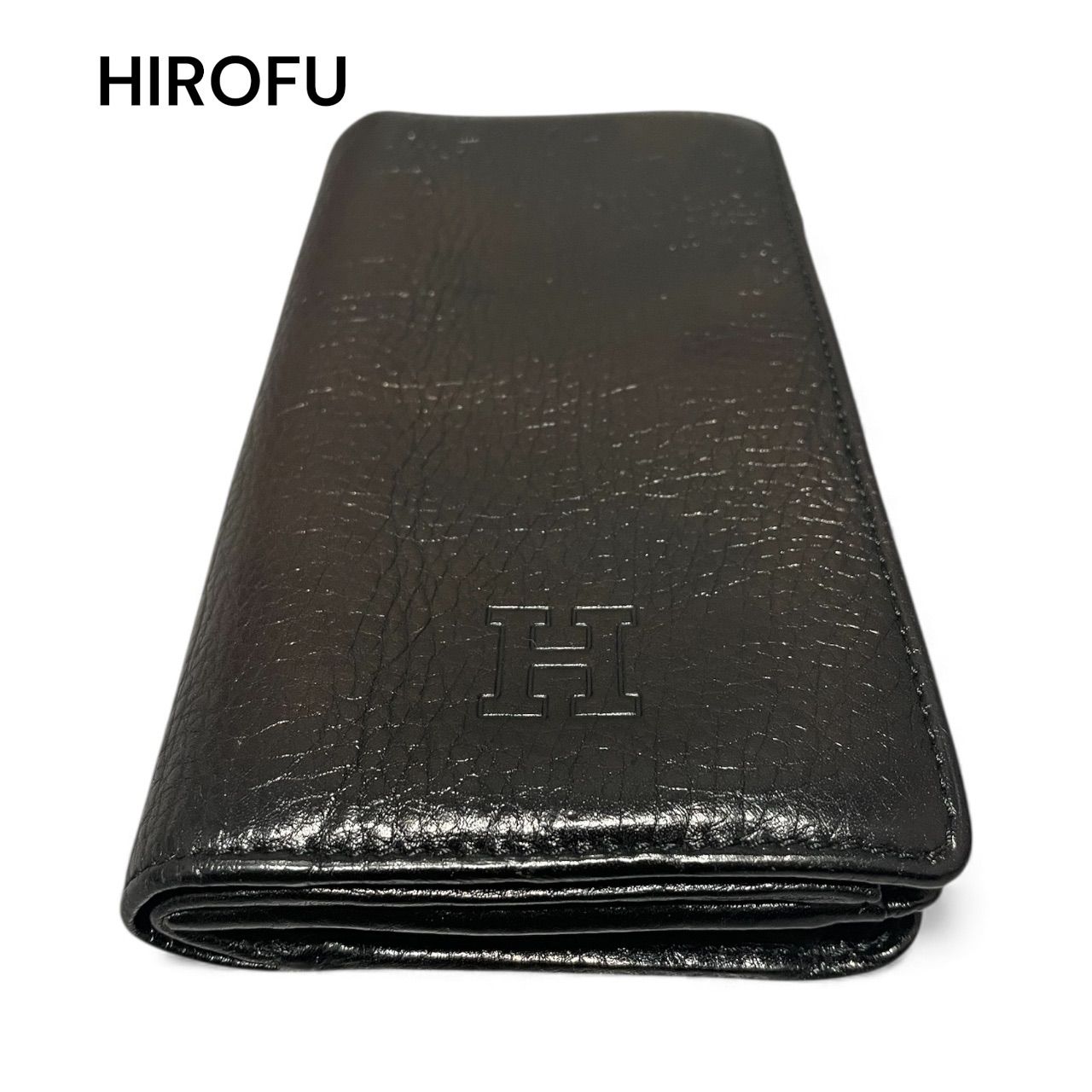 ヒロフ HIROFU ピウメノ長財布 レザー スリム ロング HIROFU ロゴ
