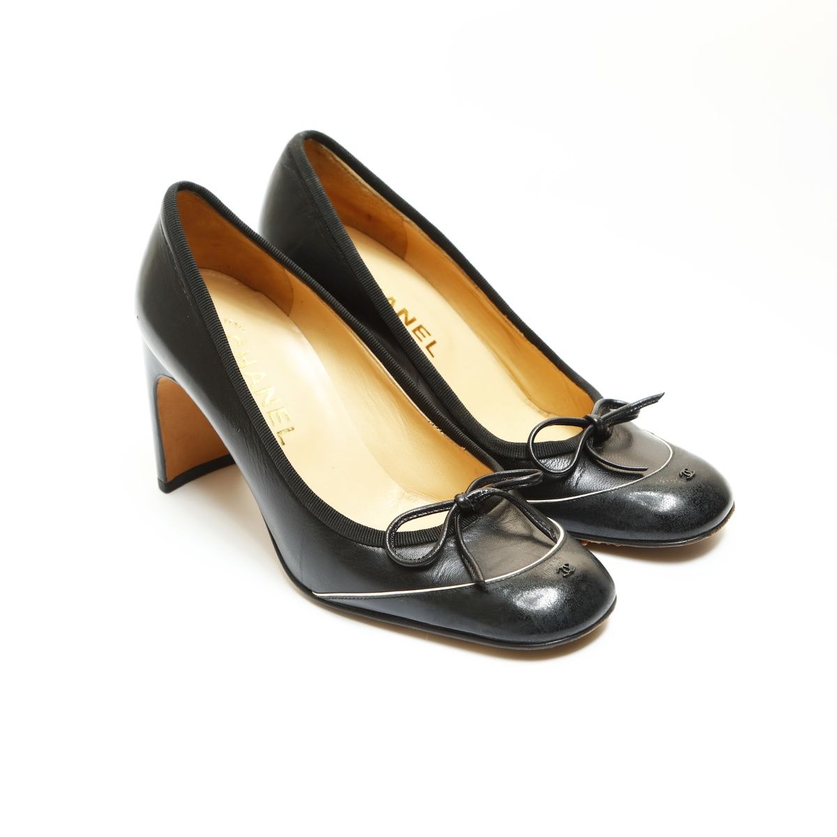 CHANEL シャネル パンプス レザー 36 23cm ヒール約8cm - メルカリ