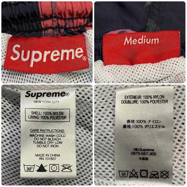 Supreme 19ss Nylon Water Short Cherry Size-M シュプリーム ナイロン