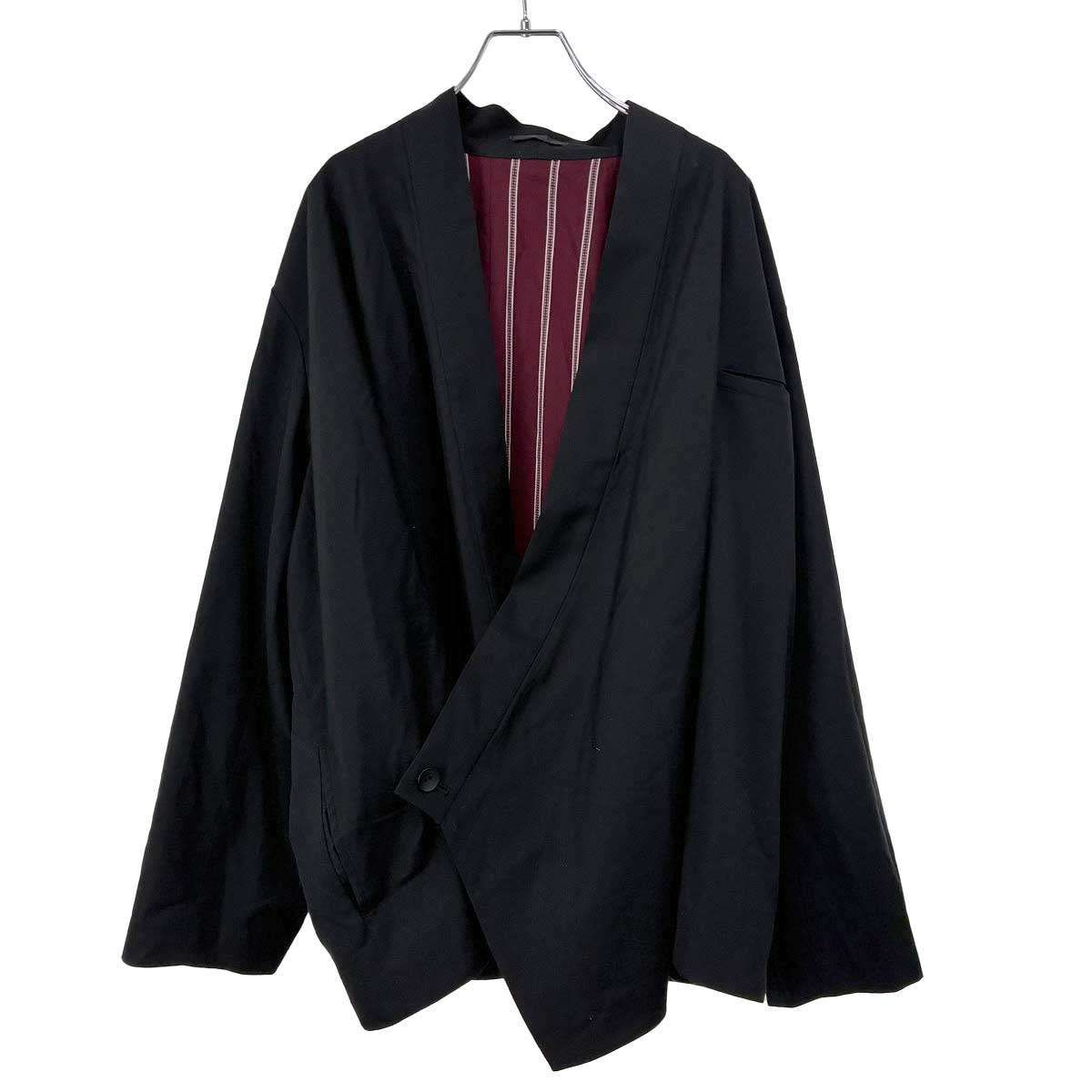BISHOOL ビシュール Wool Gabardine KIMONO Drape Jacket ウール