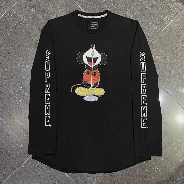 Supreme 25 aw x Number N ine Mickey Mouse Raglan L S Top Size シュプリーム ナンバーナイン ミッキーマウス ラグラン 長袖Tシャツ