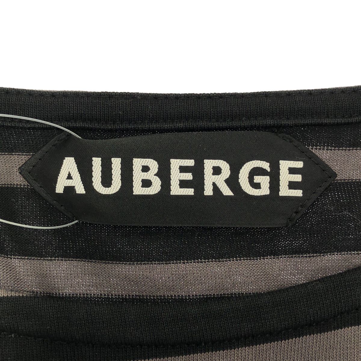 AUBERGE オーベルジュ COCO ロングスリーブボーダーTシャツ ブラック