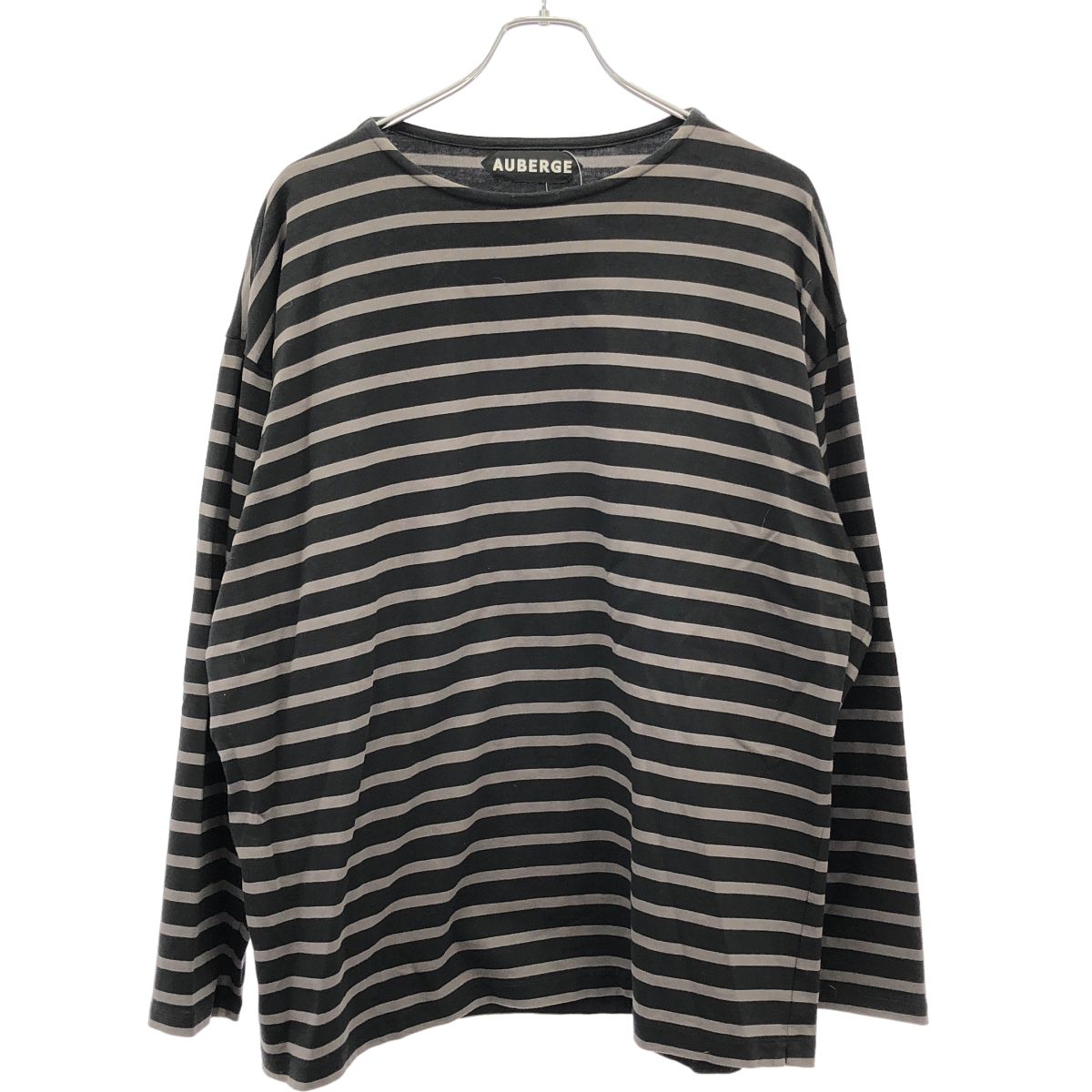 AUBERGE オーベルジュ COCO ロングスリーブボーダーTシャツ ブラック