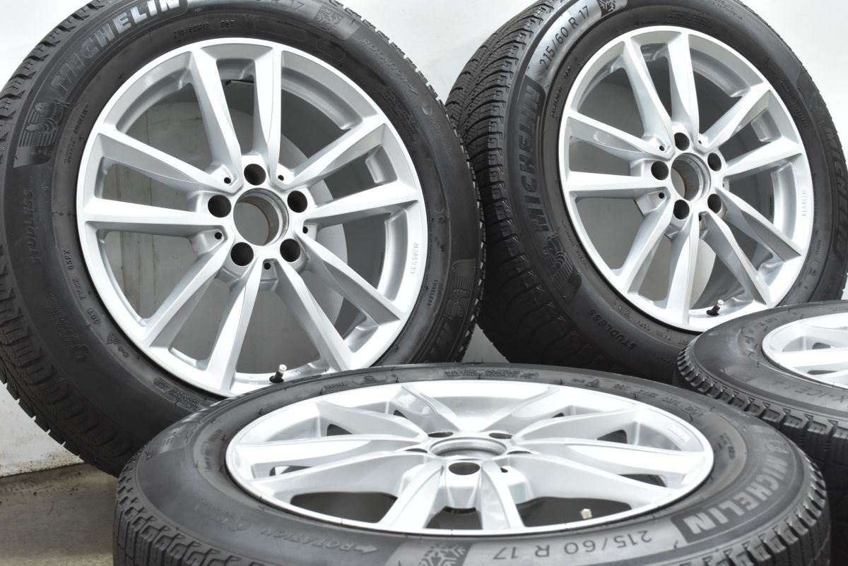 程度良好 ベンツ X 156 GLAクラス サイズ MAK BREMEN 17 in 7 5 J 43 PCD 112 ミシュラン ICE 3 215 60 R ブレーメン