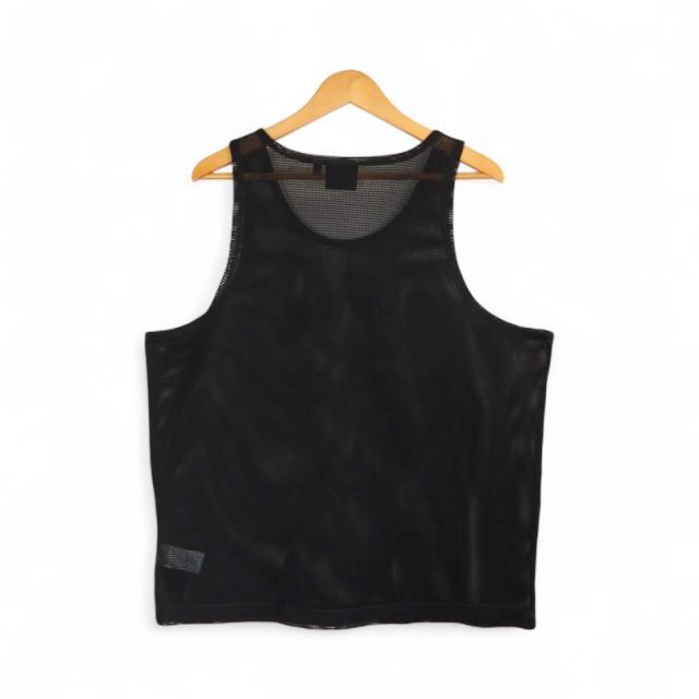 STUSSY DENIM TEARS DT MESH TANK BLACK サイズS 314070 ステューシー デニムティアーズ メッシュタンクトップ SSリンク