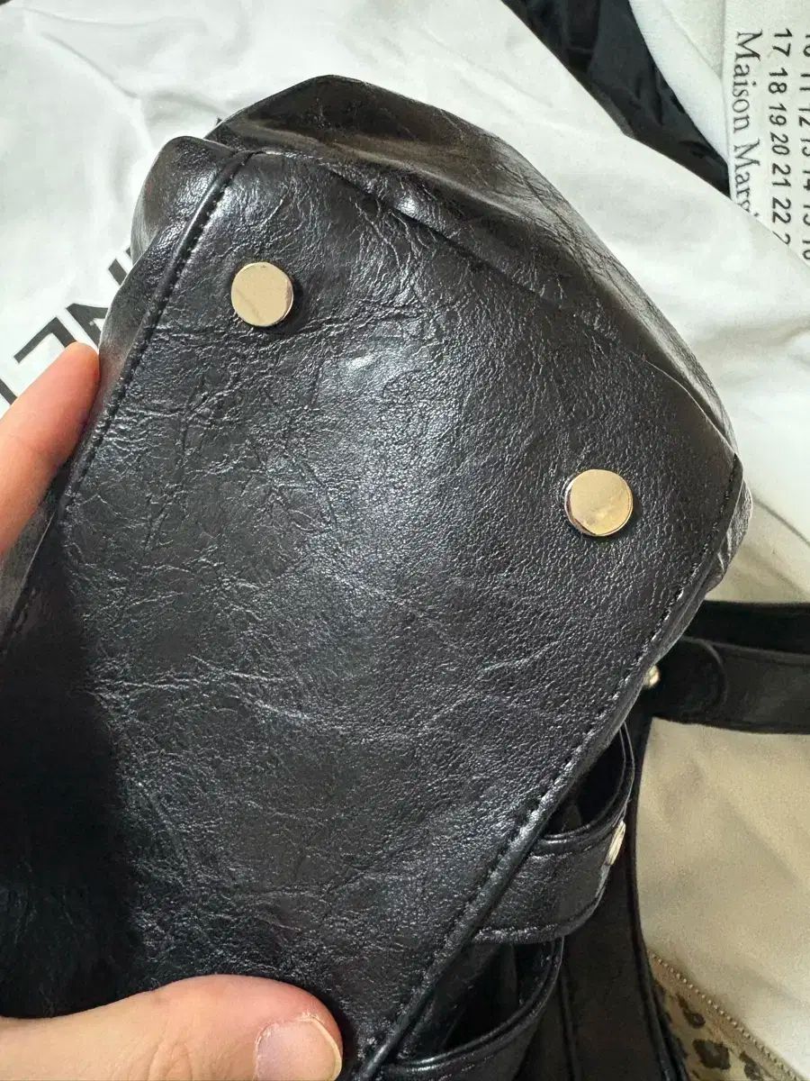  DEINET ダイニット スタッズ ポケット BIG バッグ ブラック メッセンジャーバッグ ショルダーバッグ