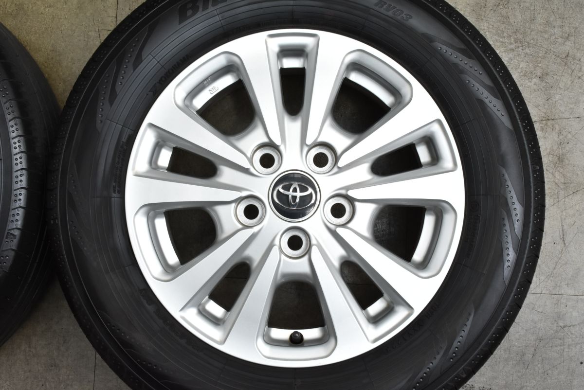  良好品 トヨタ 80 ノア 15 in 6 J 50 PCD 114 3 ヨコハマ ブルーアースRV RV 03 195 65 R ヴォクシー エスクァイア 流用 15インチ タイヤ ホイールセット
