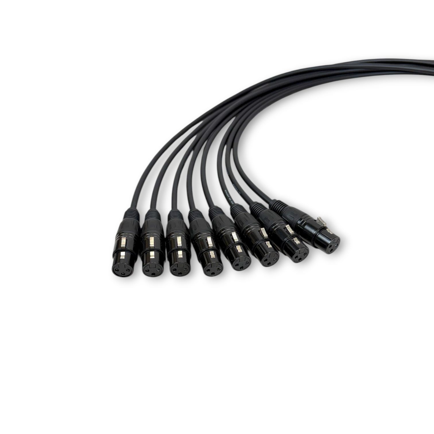 CANARE L 4 E 6 S BLACK XLR マイクケーブル 1 m 8本セット