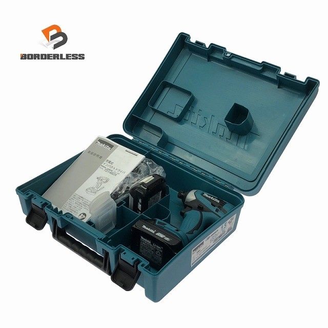 makita マキタ 18 V 充電式インパクトドライバー 青 バッテリ 1 5 Ah 充電器 ケース付 コードレス119046