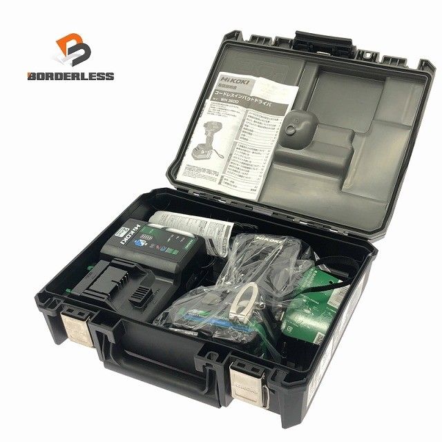 HiKOKI ハイコーキ 36 V コードレスインパクトドライバ WH DD XHBSZ 黒 バッテリー 充電器付き119048