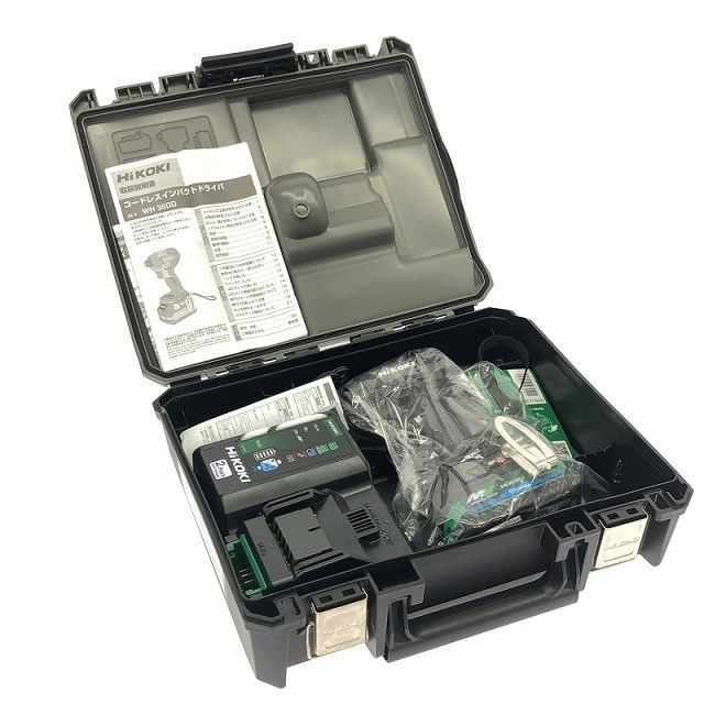HiKOKI ハイコーキ 36 V コードレスインパクトドライバ WH DD XHBSZ 黒 バッテリー 充電器付き119048