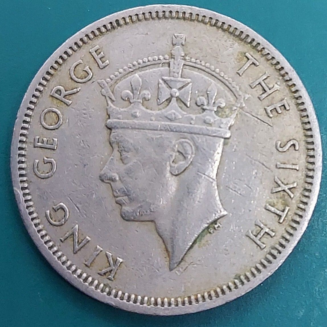 英領香港 50セント硬貨 1951年 ジョージ王 レアコイン ヴィンテージ