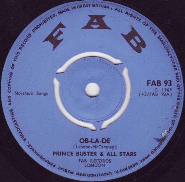 英7” Prince Buster & Prince Busters Ob-La-De / Wreck A Pum Pum