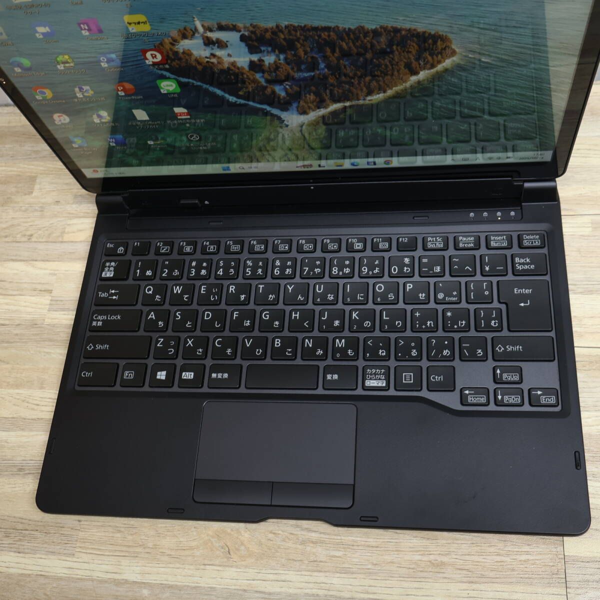 ノートPC ★超美品 高性能8世代4コアi5！SSD128GB メモリ8GB★Q738/SB Core i5-8350U Webカメラ TypeC Win11 MS Office2019 H&B ノートPC★P94057