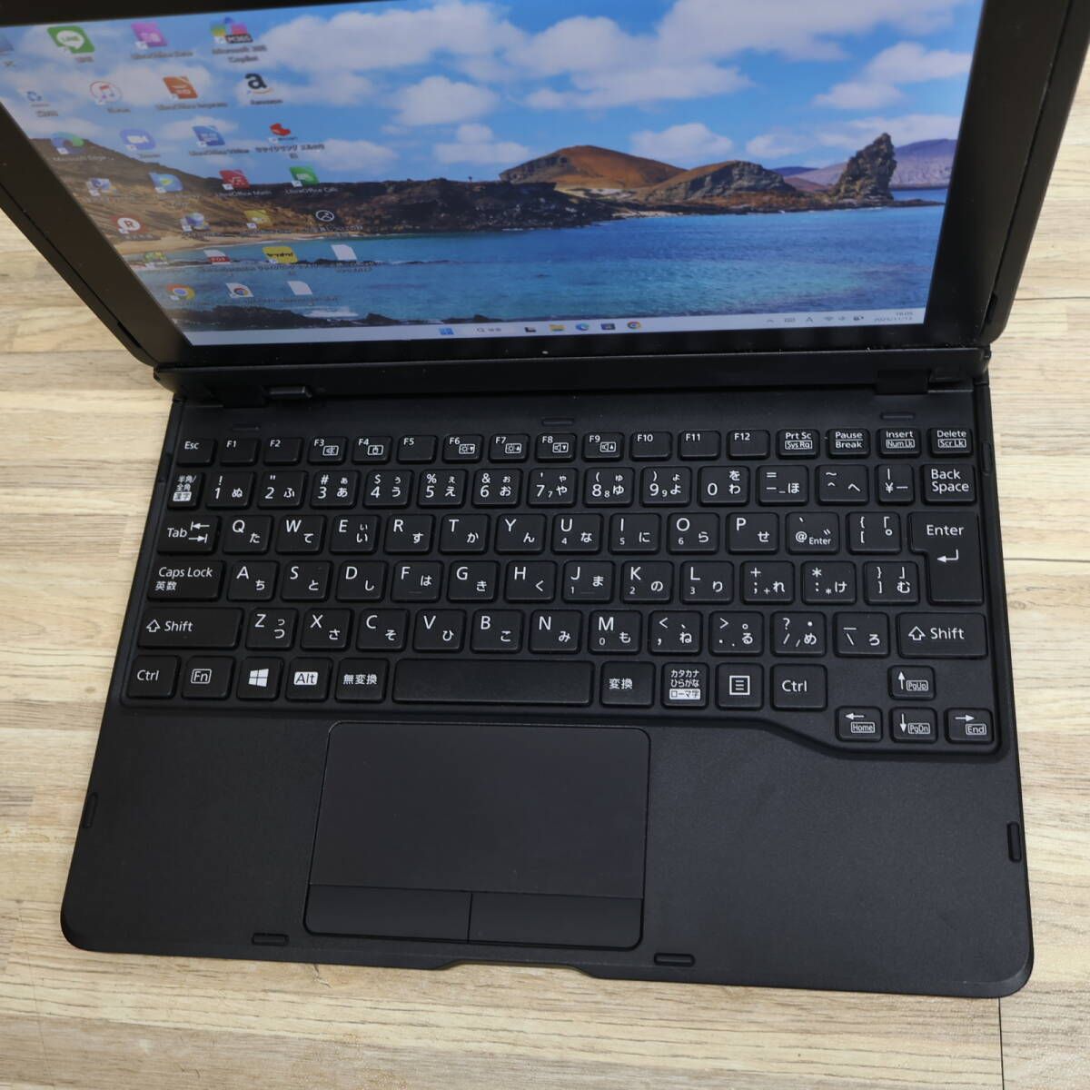 ★中古タッチパネルSSD128GB★Q509/VE カメラ ノートパソコ230 ☆防水☆超美品 SSD128GB☆Q509/VE Webカメラ TypeC 高解像度 Celeron