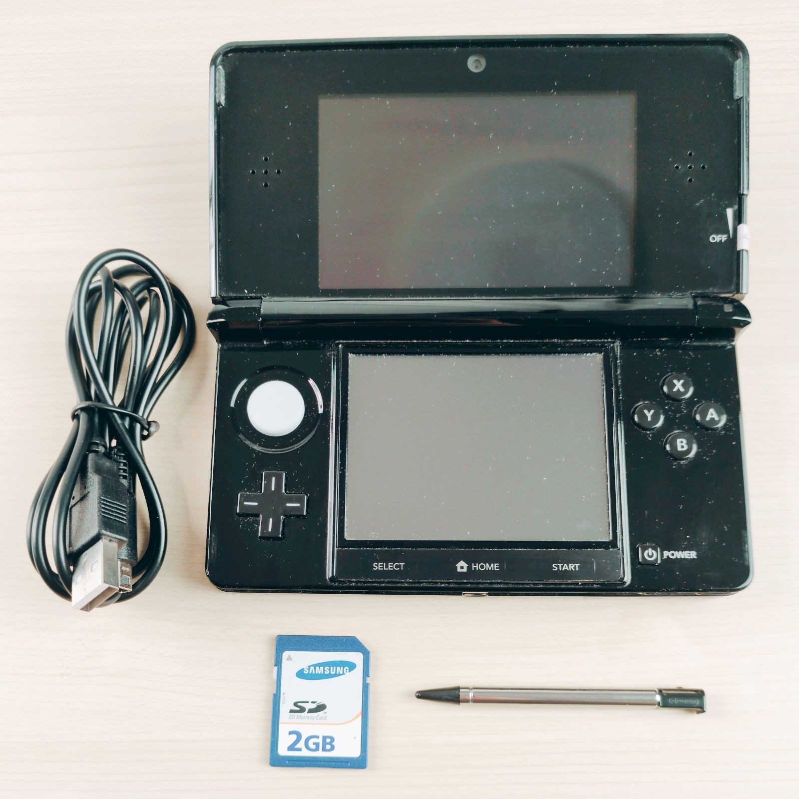 3DS ブラック 本体 良品 付属品 動作確認済み 10510-0876 - メルカリ