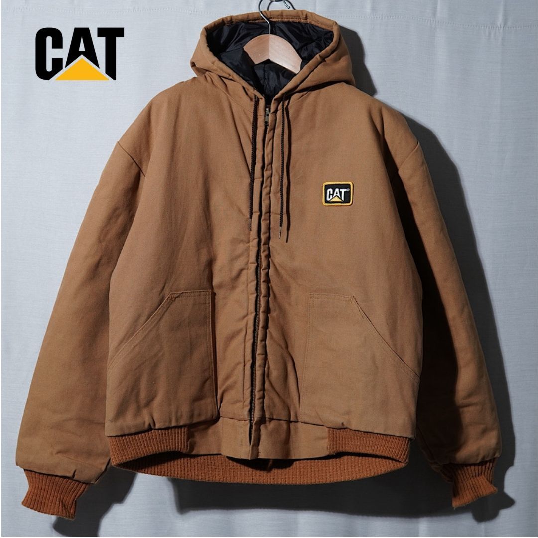 キャタピラー CAT アクティブジャケット L 相当 ブラウン 90s USA製