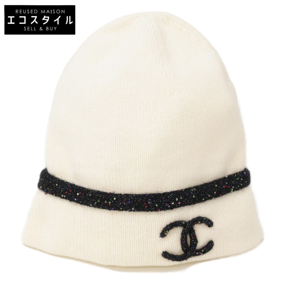 CHANEL シャネル 24 AW AAA 154 ココマーク シルク カシミヤ ニット帽