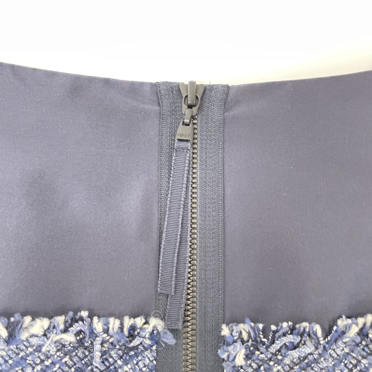 FOXEY フォクシー 35611 ﾈｲﾋﾞｰ ﾂｲｰﾄﾞ×ﾅｲﾛﾝ ﾜﾝﾋﾟｰｽ 38 