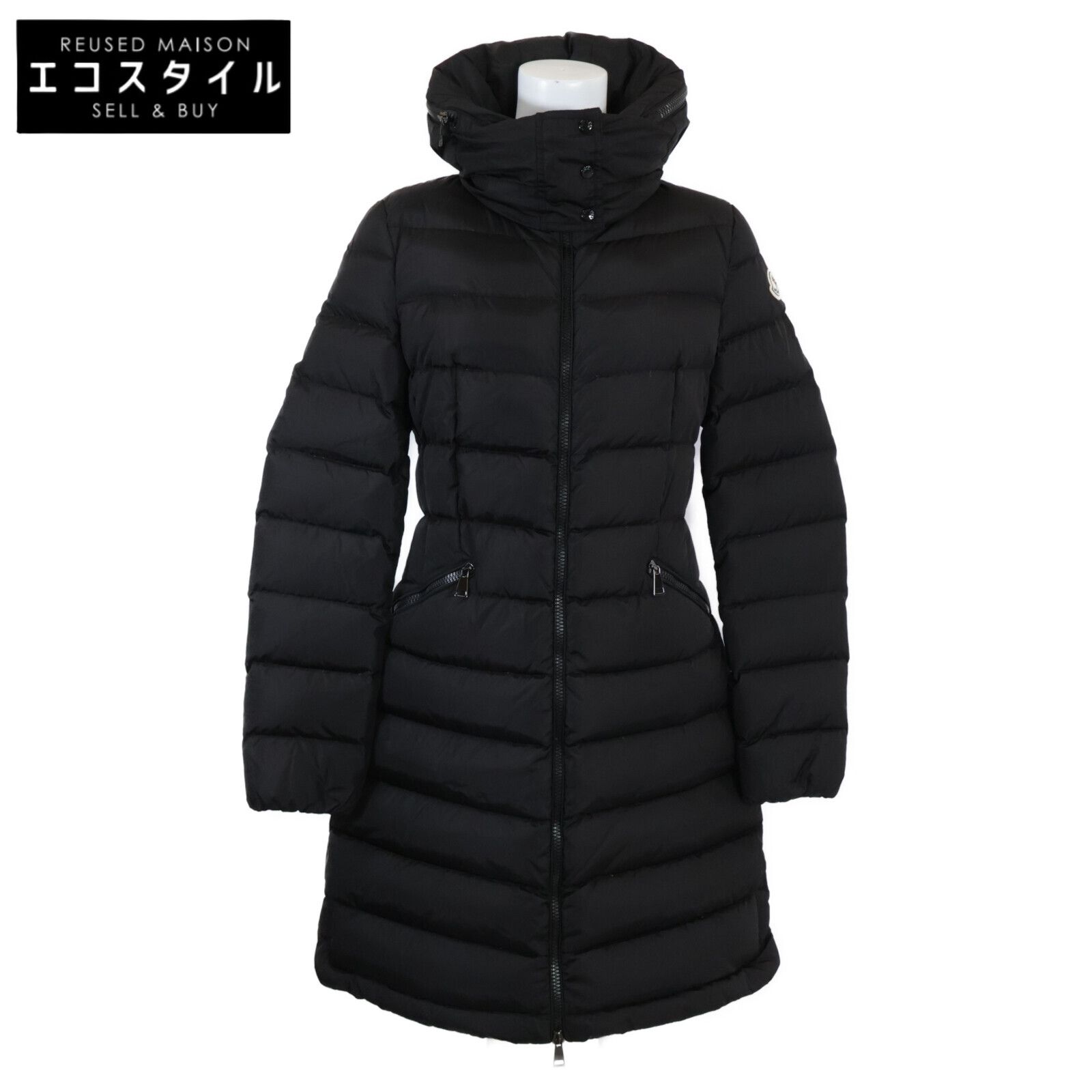 極美品　モンクレール　FLAMMETTE フラメッテ　1 ブラック　4D153 MONCLER モンクレール 【美品】FLAMMETTE フラメッテ ダウン O - メルカリ