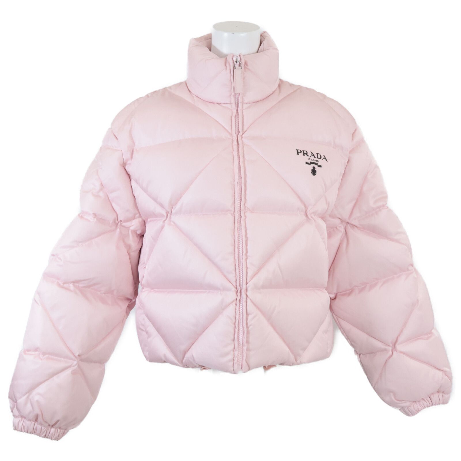 PRADA プラダ 【美品/国内正規】291947 RE-NYLON クロップド ダウン 38