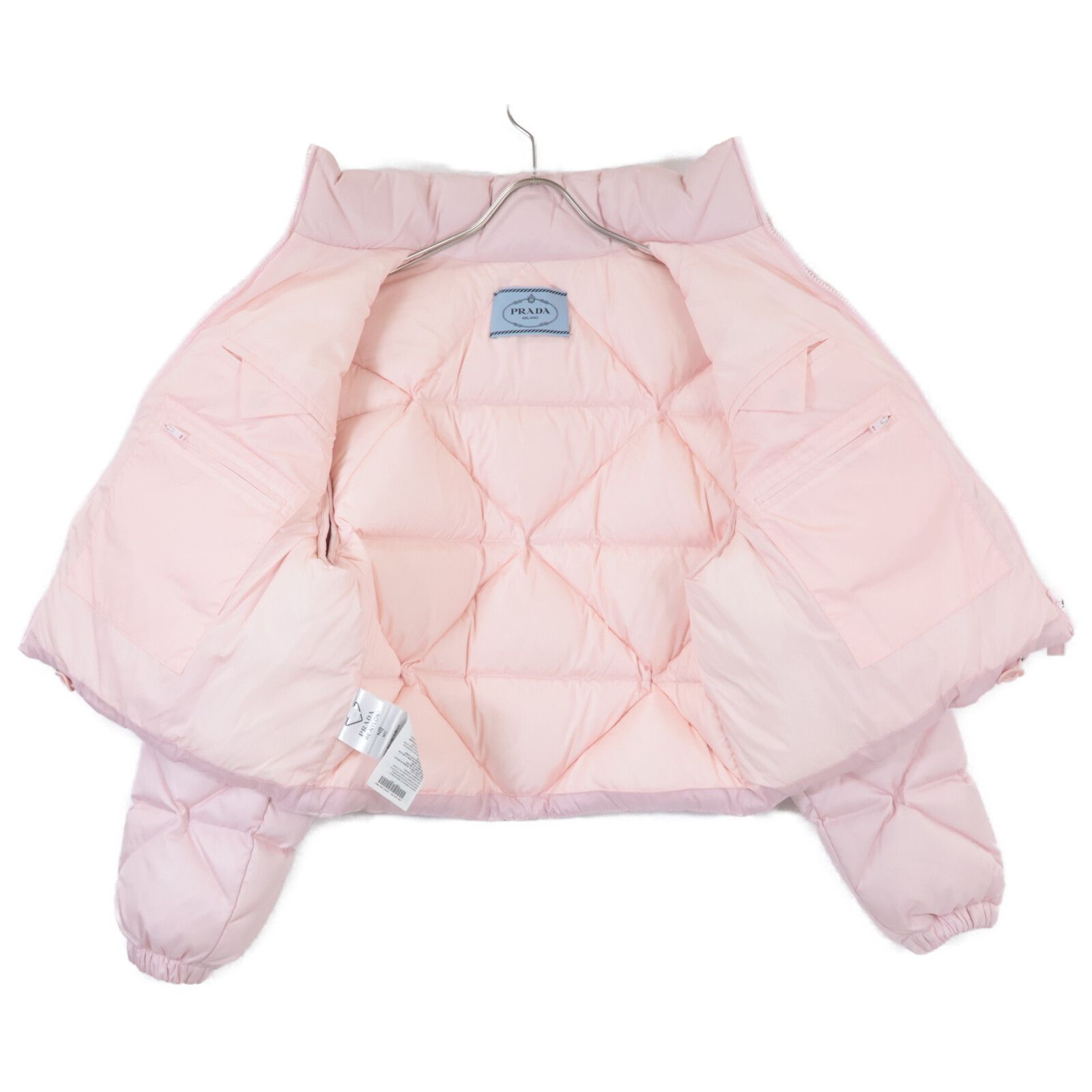 PRADA プラダ 【美品/国内正規】291947 RE-NYLON クロップド ダウン 38