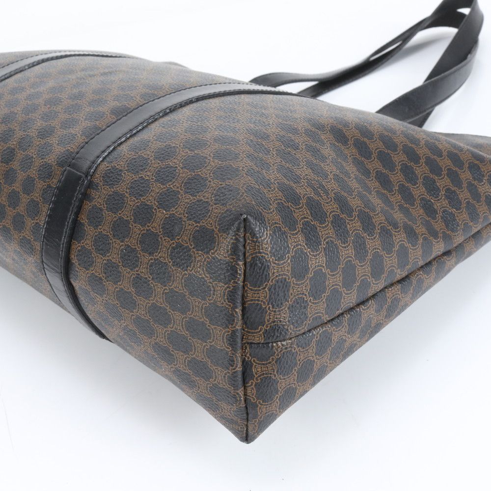 極美品 セリーヌ トリオンフ マカダム レザー トート バッグ 肩掛け