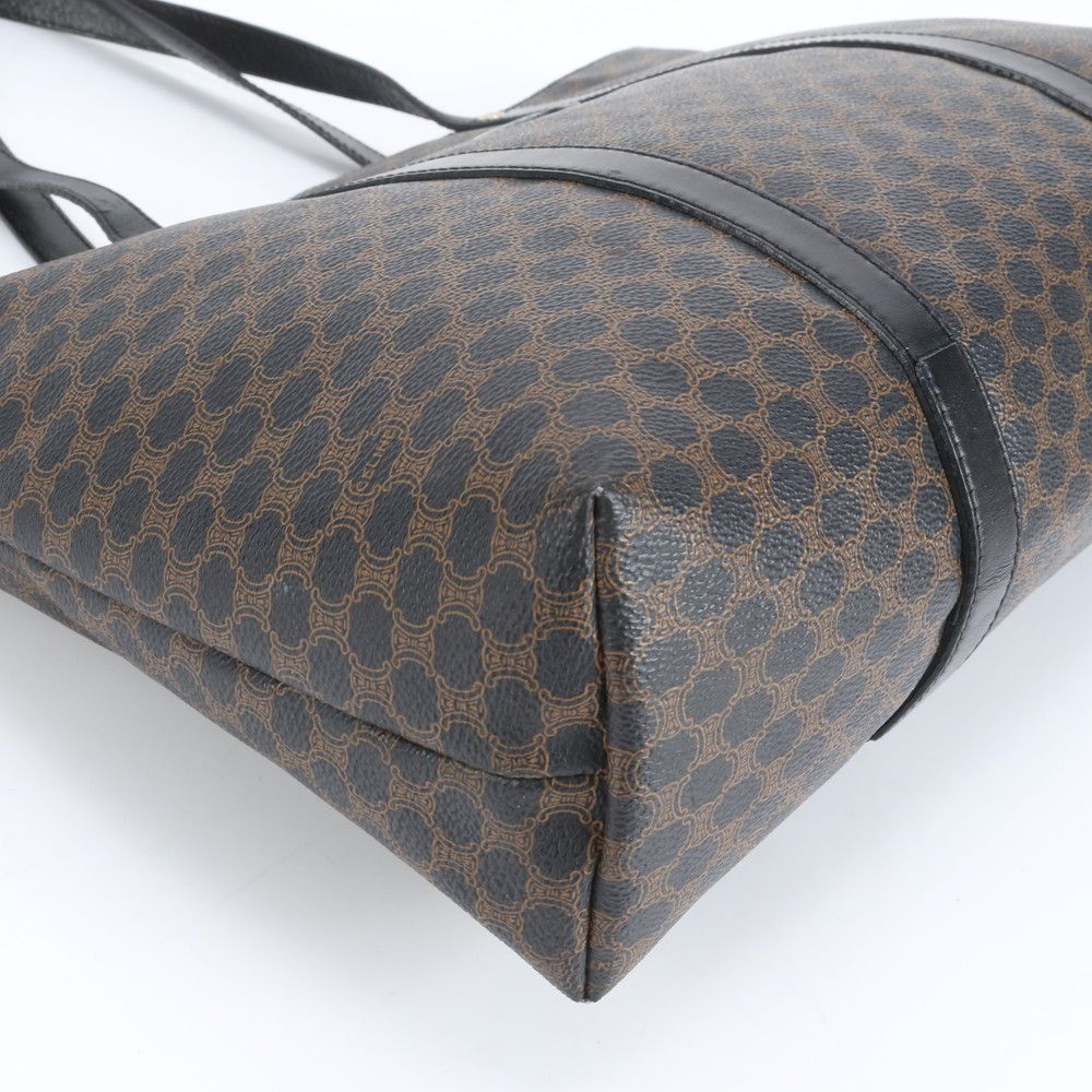 極美品 セリーヌ トリオンフ マカダム レザー トート バッグ 肩掛け