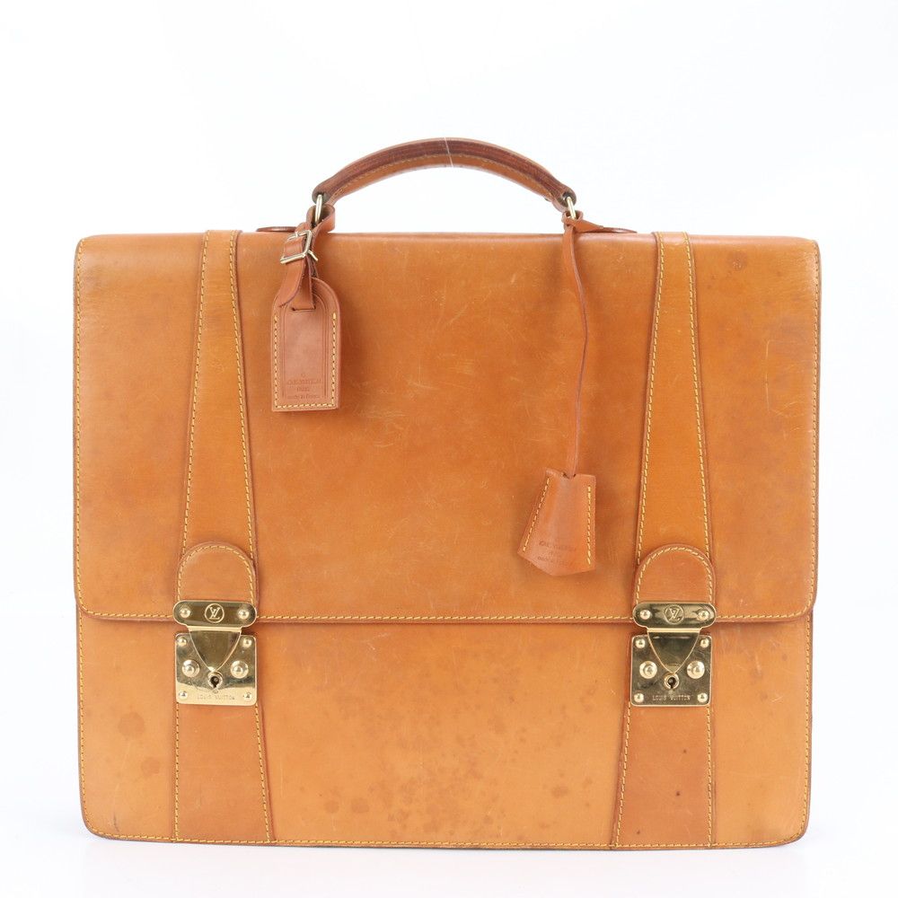 美品 ルイヴィトン ノマド レザー ビジネス バッグ 書類鞄 ブリーフ