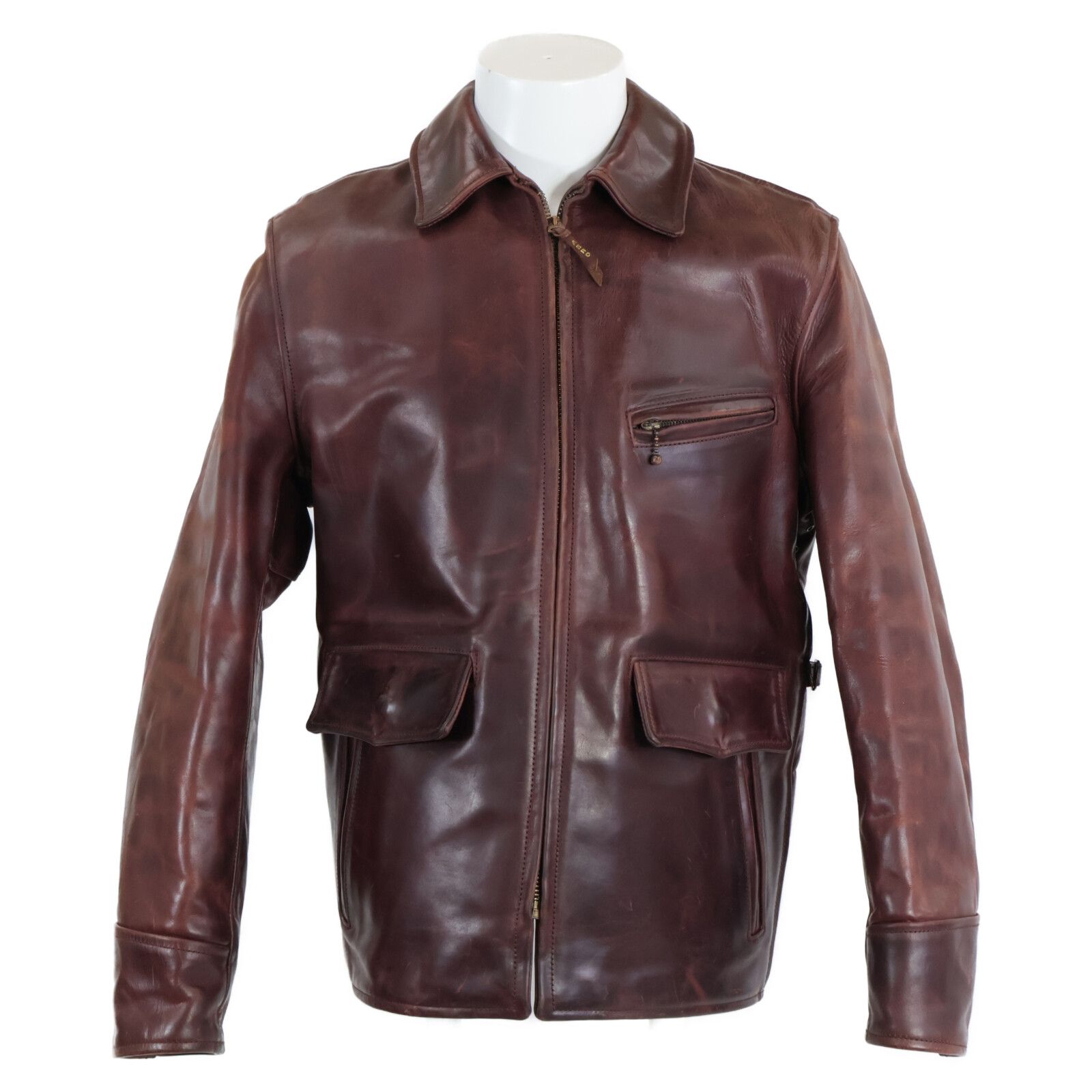 AEROLEATHER エアロレザー ロングハーフベルト ホースハイド レザー