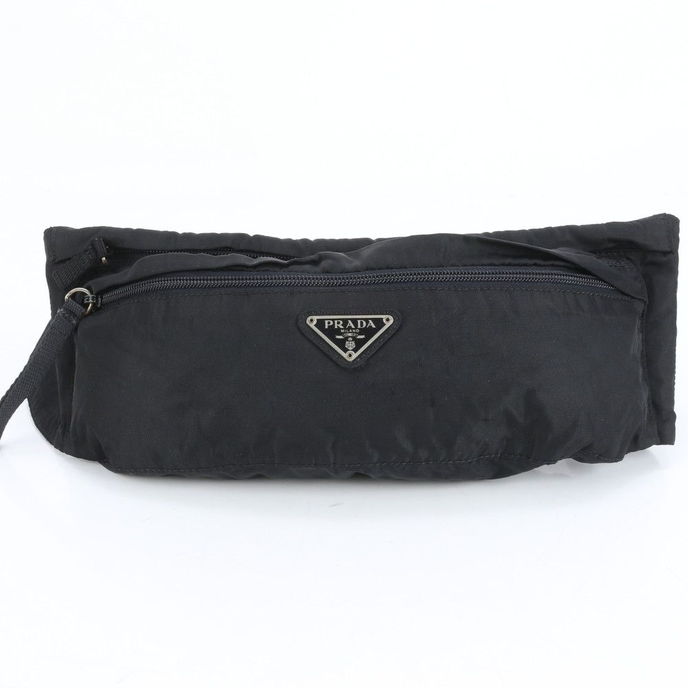 PRADAプラダ ウエストバッグ ボディバッグ　テスートナイロン 三角ロゴ美品 PRADA - 美品 プラダ テスート ナイロン 三角 トライアングル ロゴ