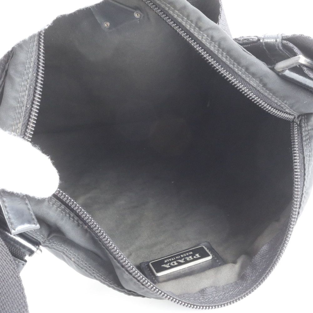 極美品 プラダ テスート ナイロン 三角 トライアングル ロゴ レザー