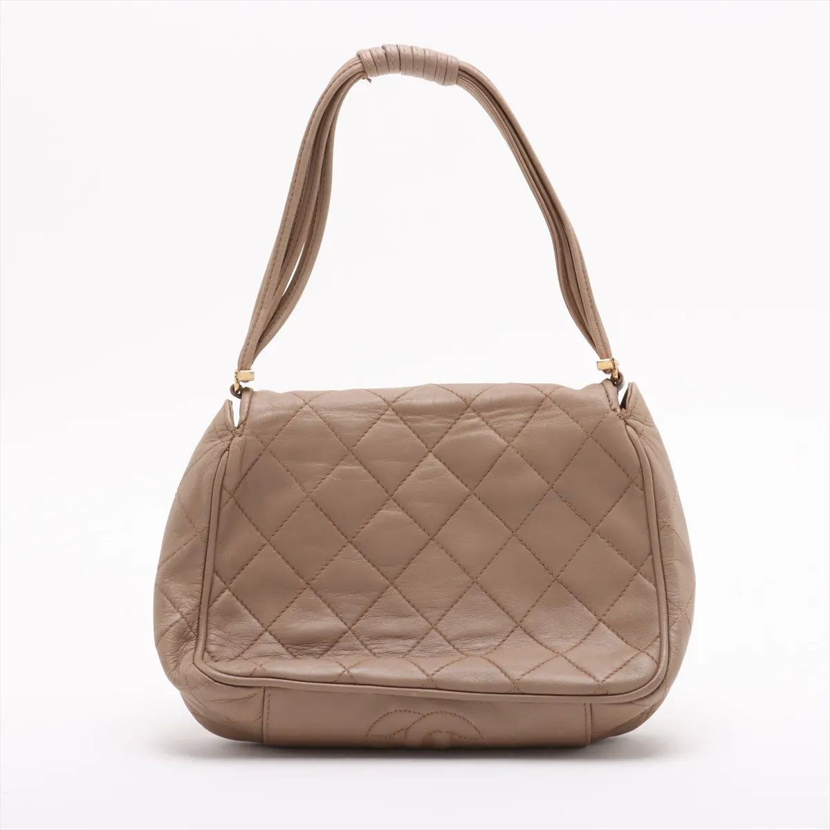 美品 シャネル シリアルシール付 マトラッセ ラムスキン レザー トート