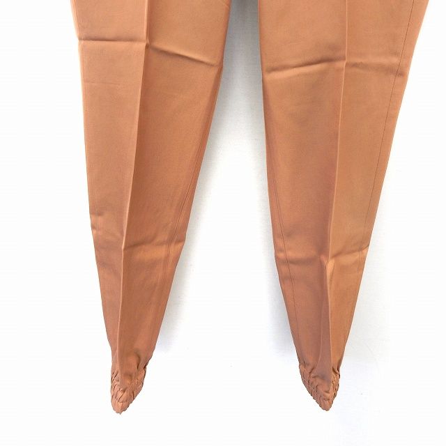 クラネ CLANE タグ付き テーパード ジョガー センタープレス パンツ 裾