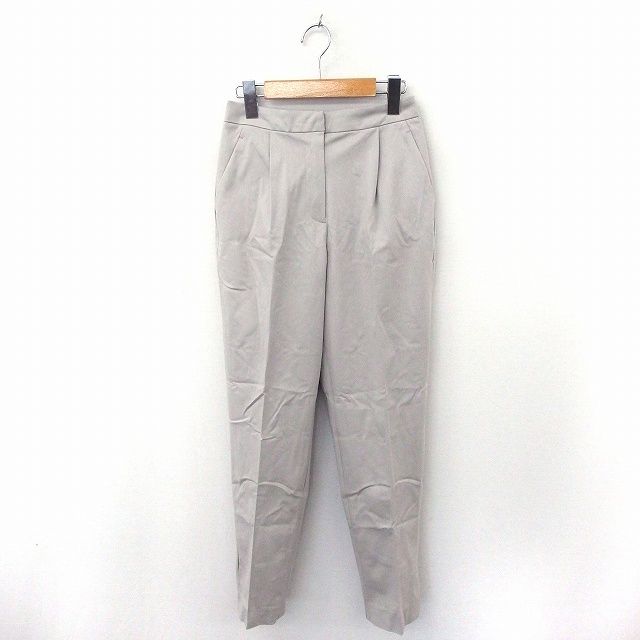 クラネ CLANE タグ付き テーパード センタープレス パンツ ジップフライ ロング 1 グレー /TT