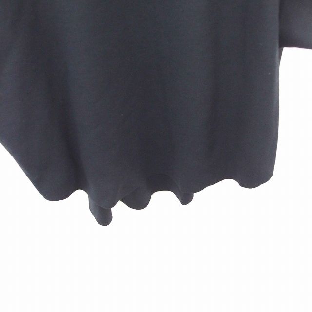  クラネ CLANE ニット カットソー 丸首 ウール混 五分袖 1 紺 ネイビー TT ニット セーター トップス