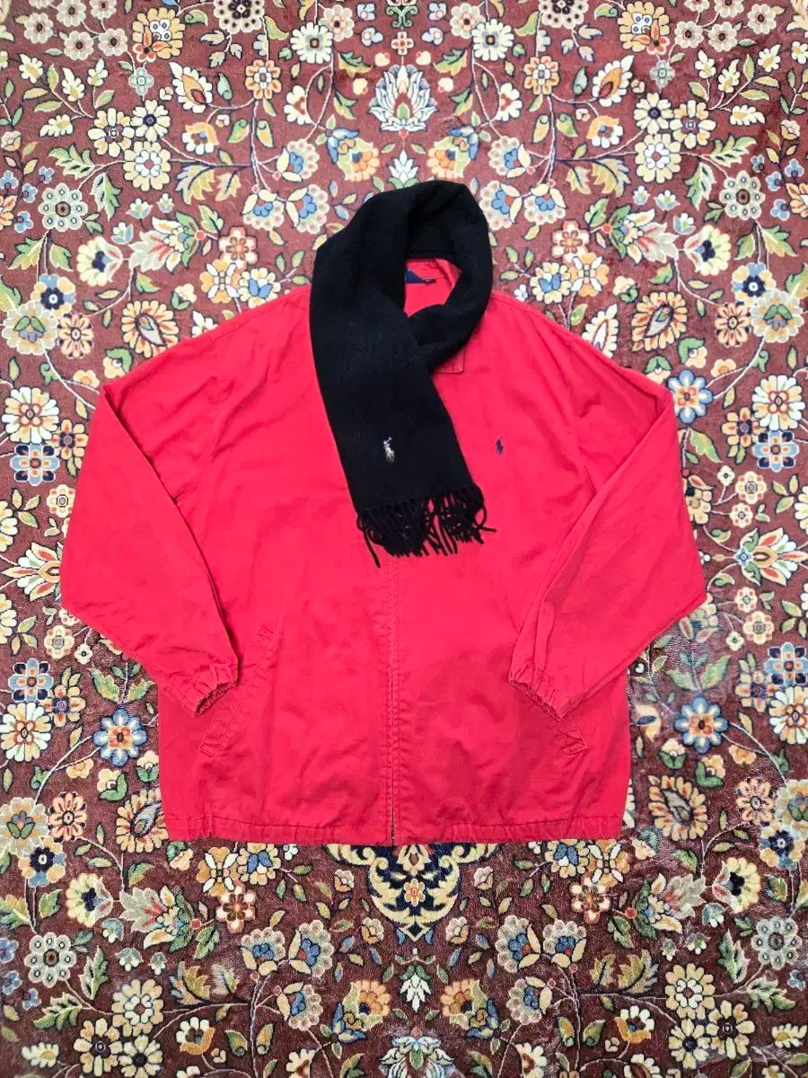 90s ポロ ラルフ ローレン スイングトップ ジャケット レッド (XL